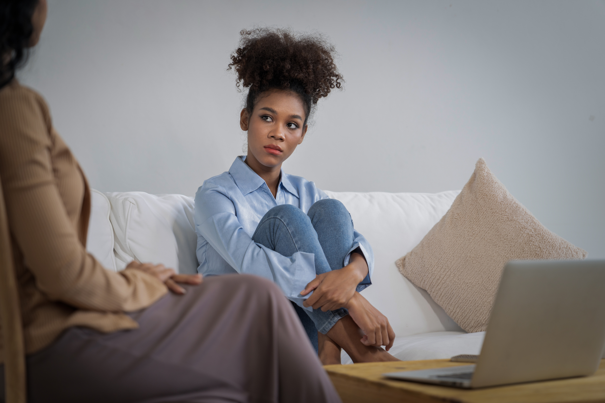 Young woman in therapy